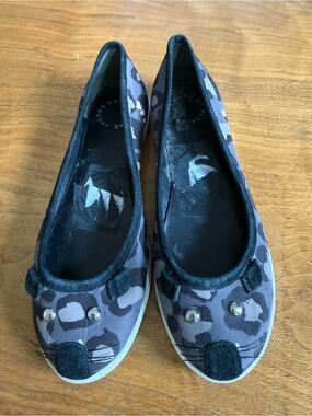 Marc Jacobs mouse flats  Face Ballet Flats - Gray/Black Camo